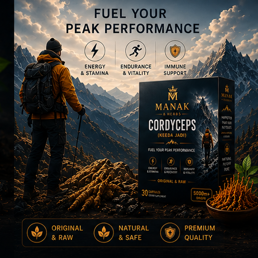 MANAK Cordyceps (Keeda Jadi) – Premium Himalayan Herbal Supplement